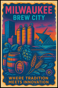 Milwaukee Brew City Poster