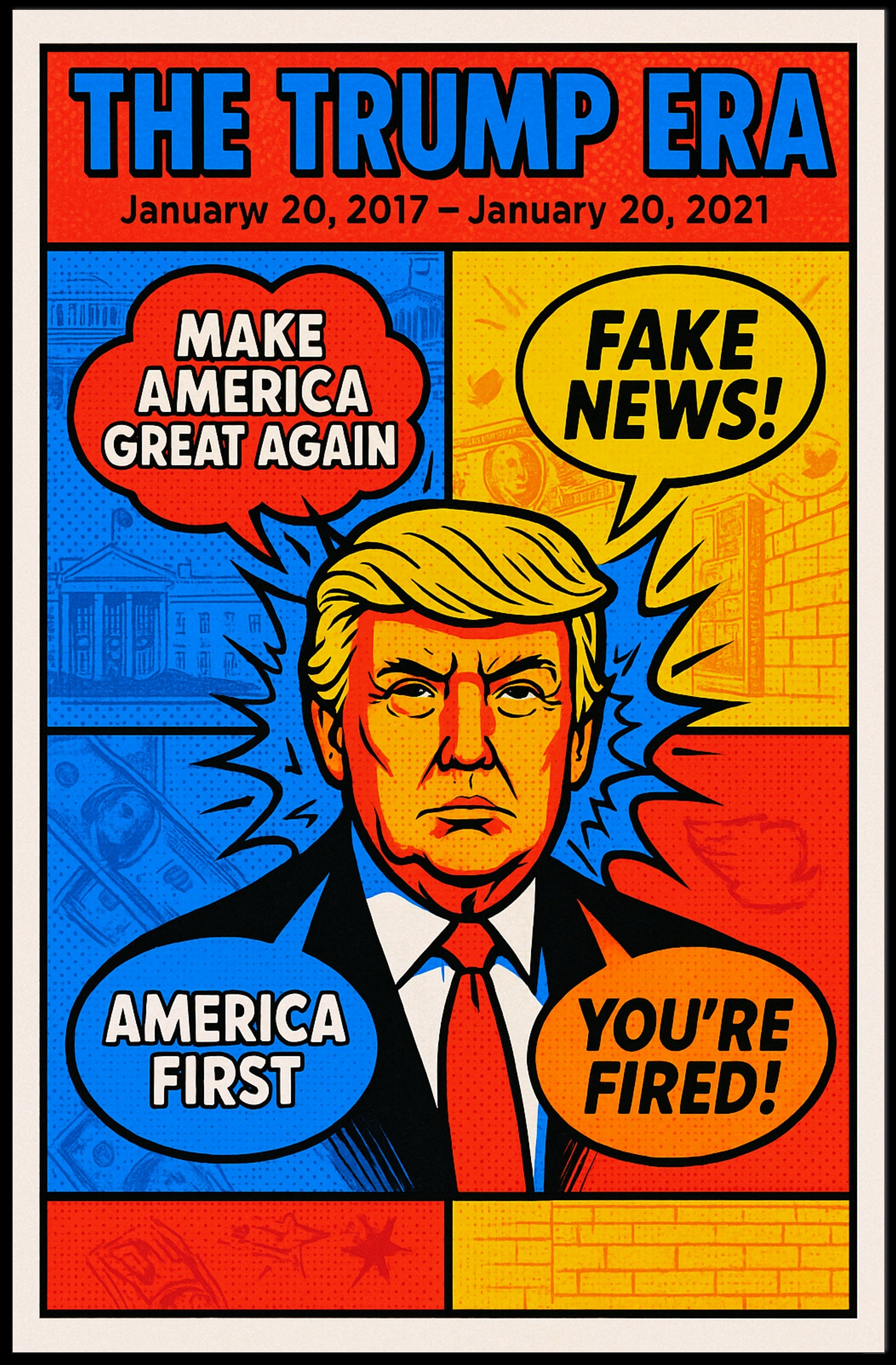 Donald Trump Presidential Era Political or Propaganda Poster