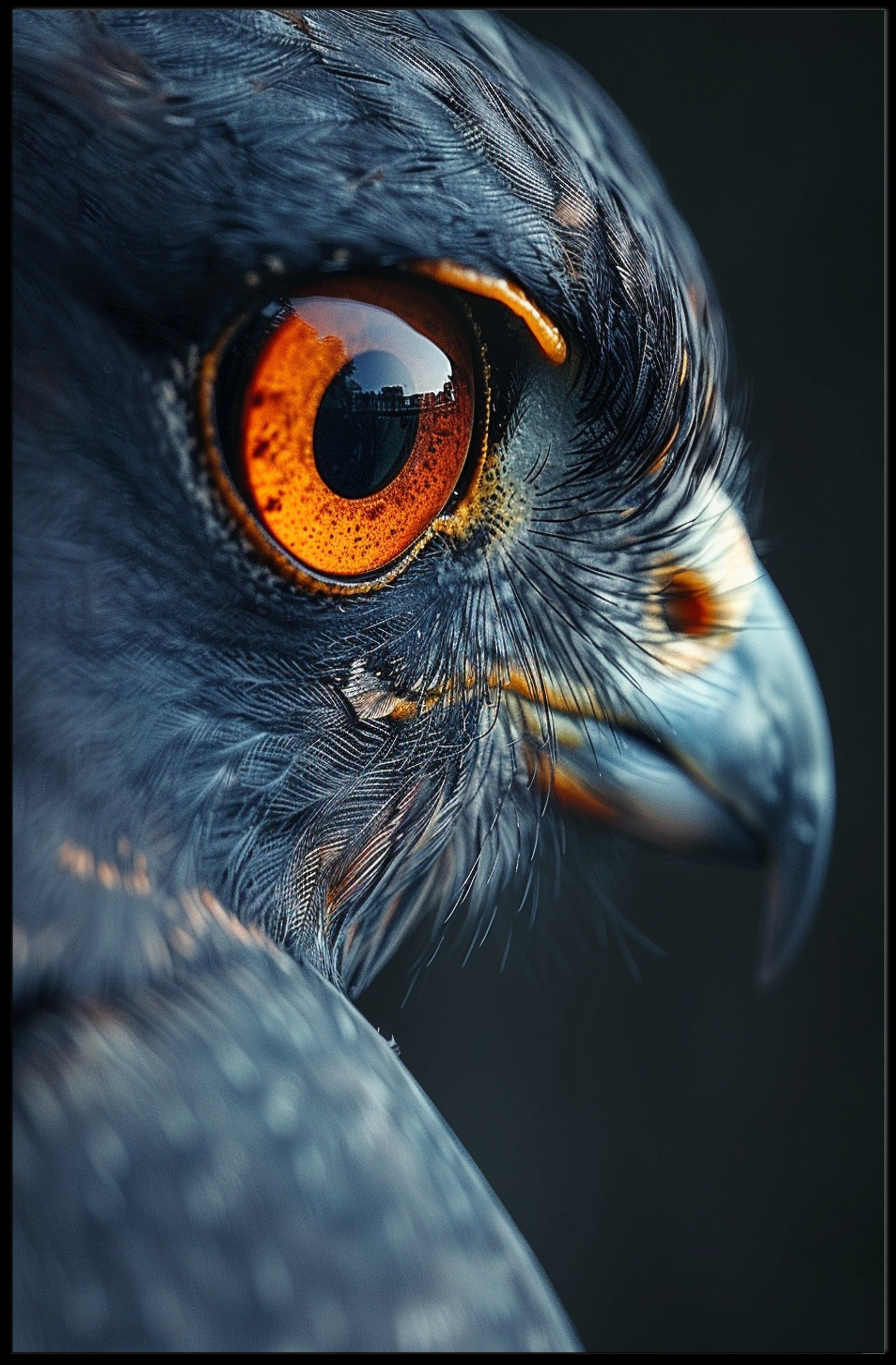 Majestic Eagle Eye Close-Up Animal Poster PosterGoat