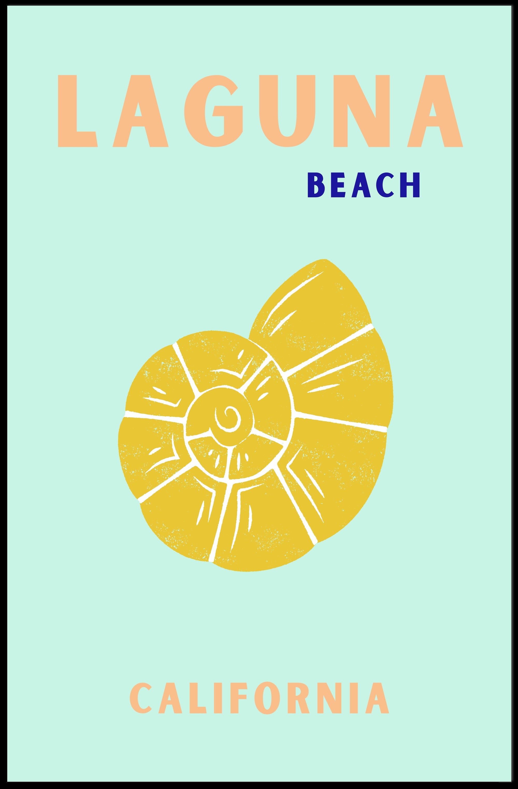 Laguna Beach Coastal Charm Travel Poster PosterGoat