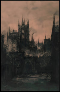 Industrial Cityscape During the Industrial Revolution Urban Cityscape PosterGoat