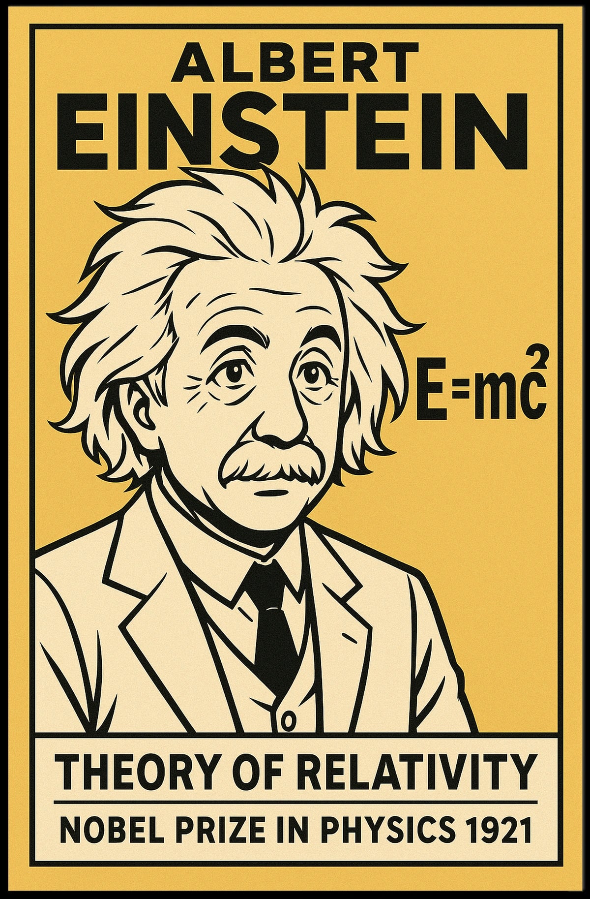 Albert Einstein Theory Of Relativity Poster