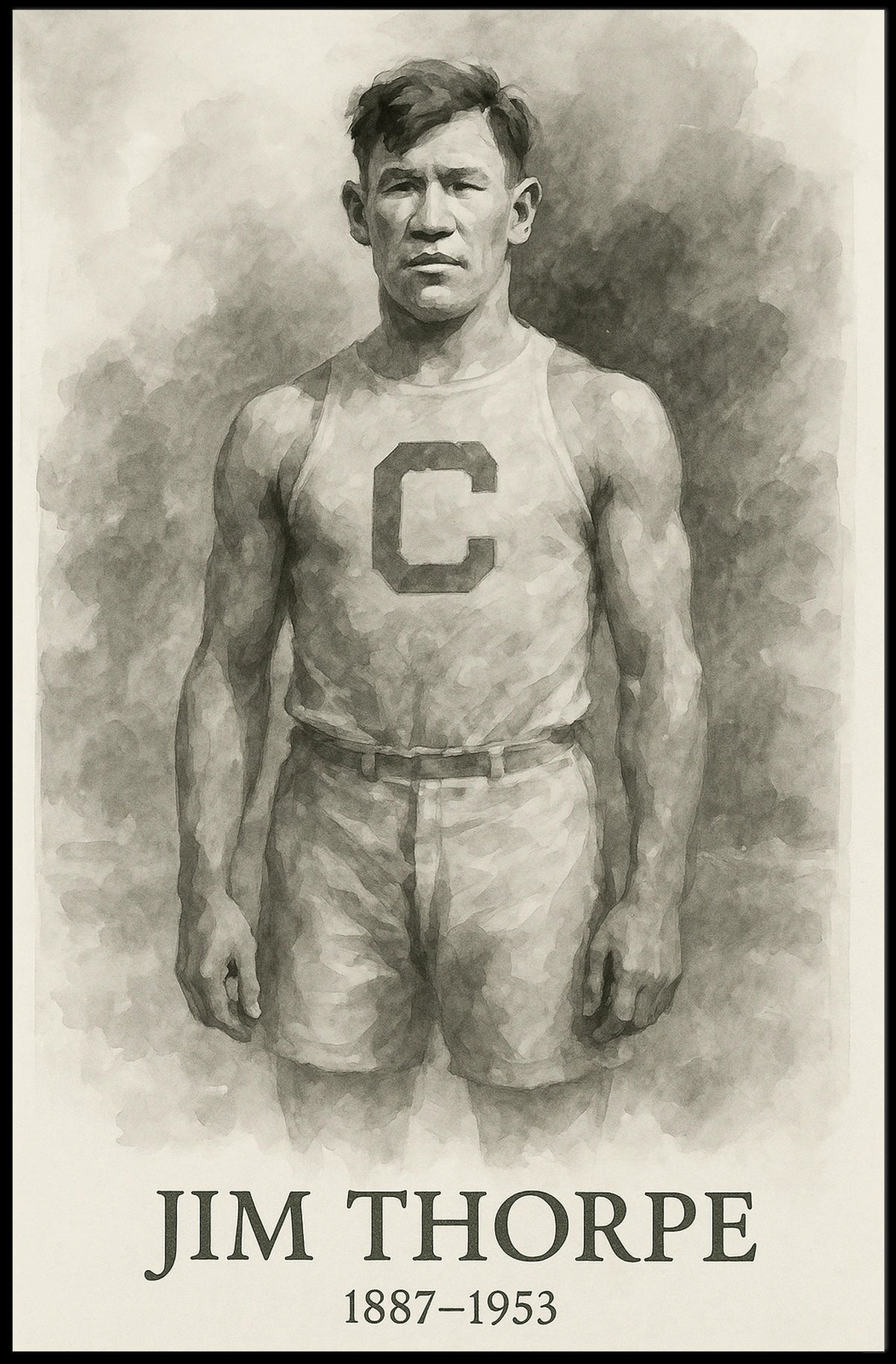 Jim Thorpe A Legendary Athlete Poster