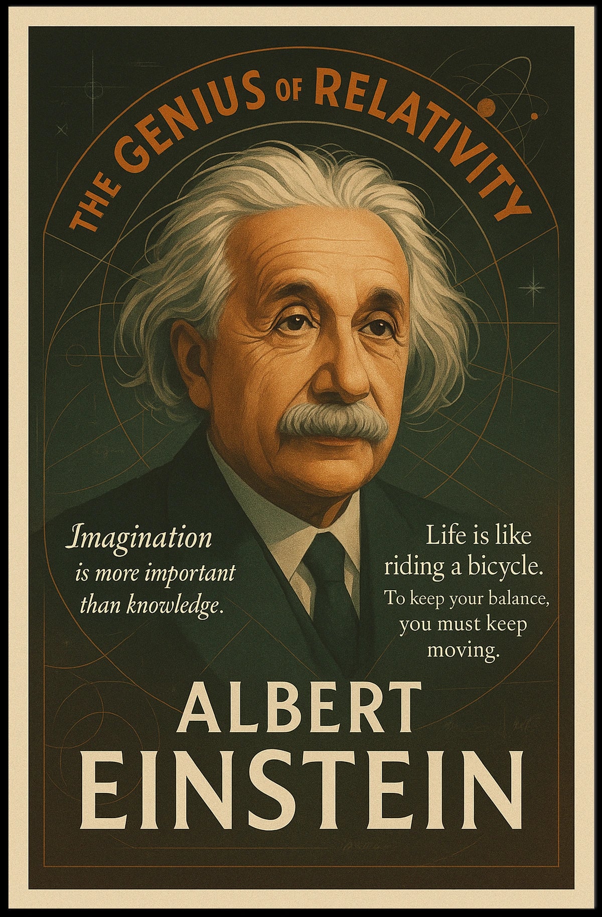 Albert Einstein The Genius of Relativity Poster