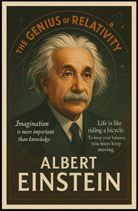 Albert Einstein The Genius of Relativity Poster