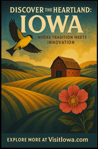 Discover the Heartland Iowa Poster