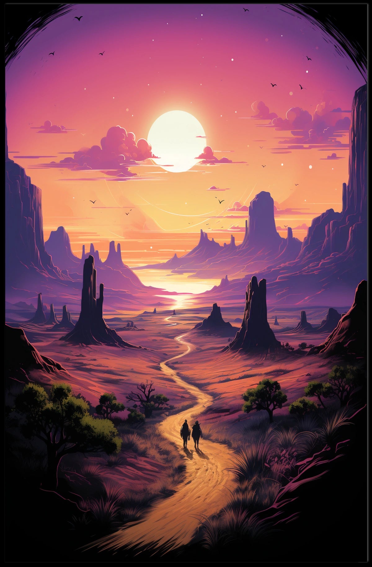Journey Through The Painted Desert Poster