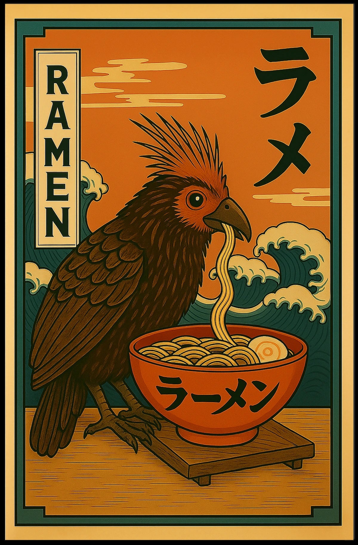 Ramen Bird Poster