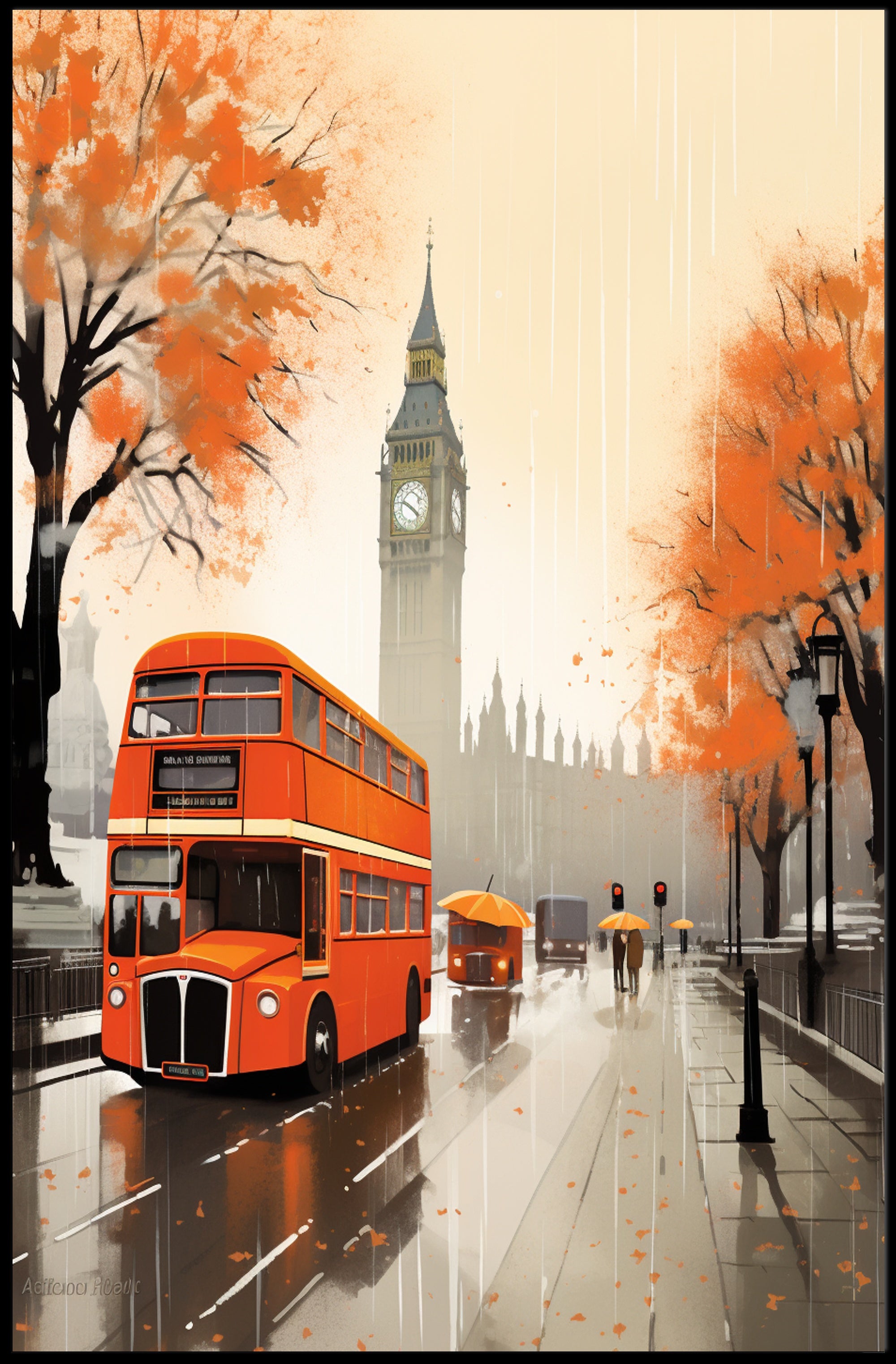Autumn In London Poster PosterGoat