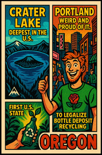 Oregon Highlights Poster