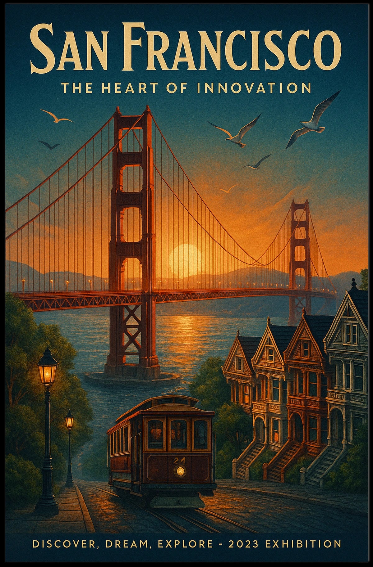 San Francisco The Heart of Innovation Poster