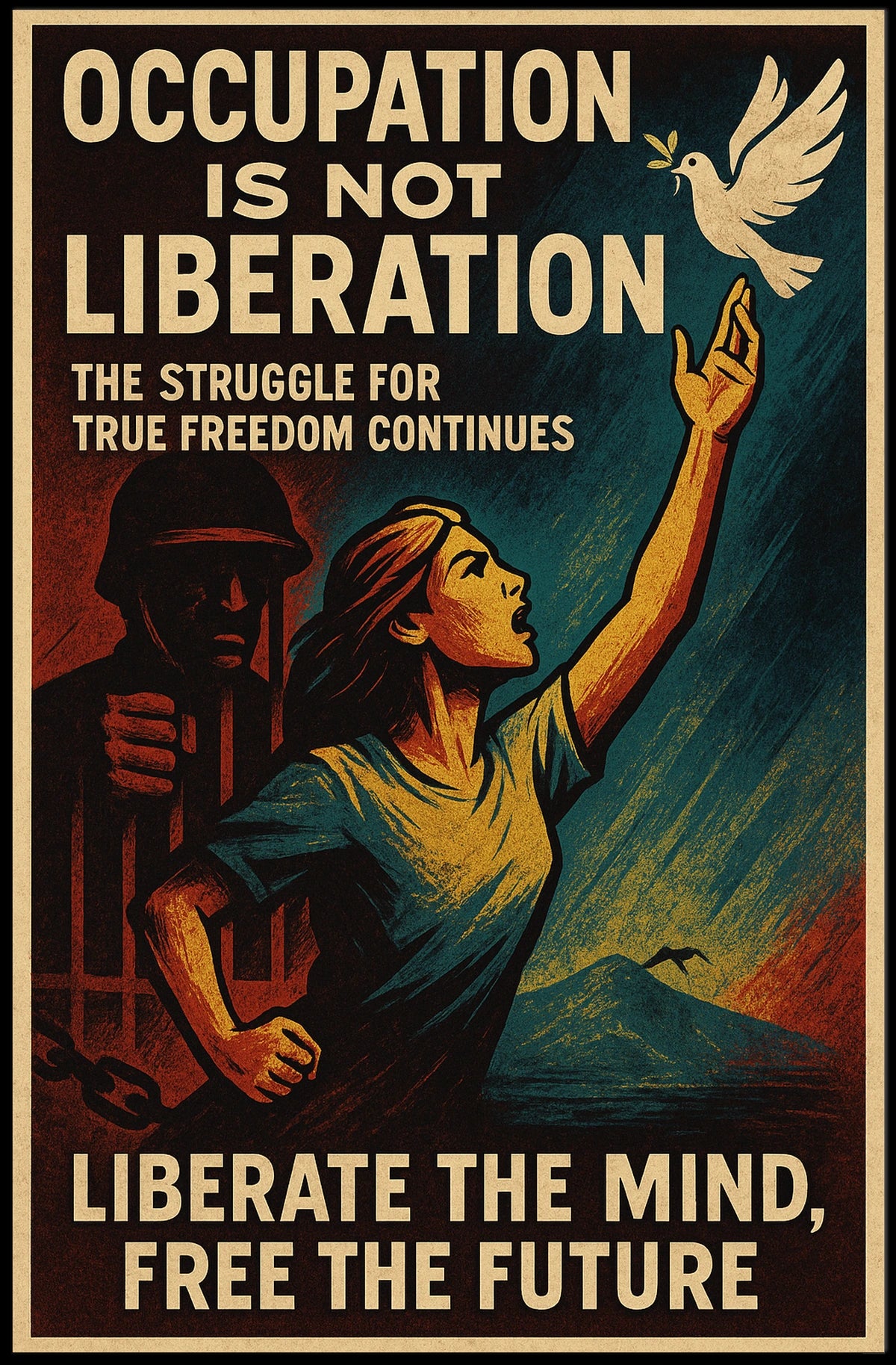 Occupation Is Not Liberation Poster