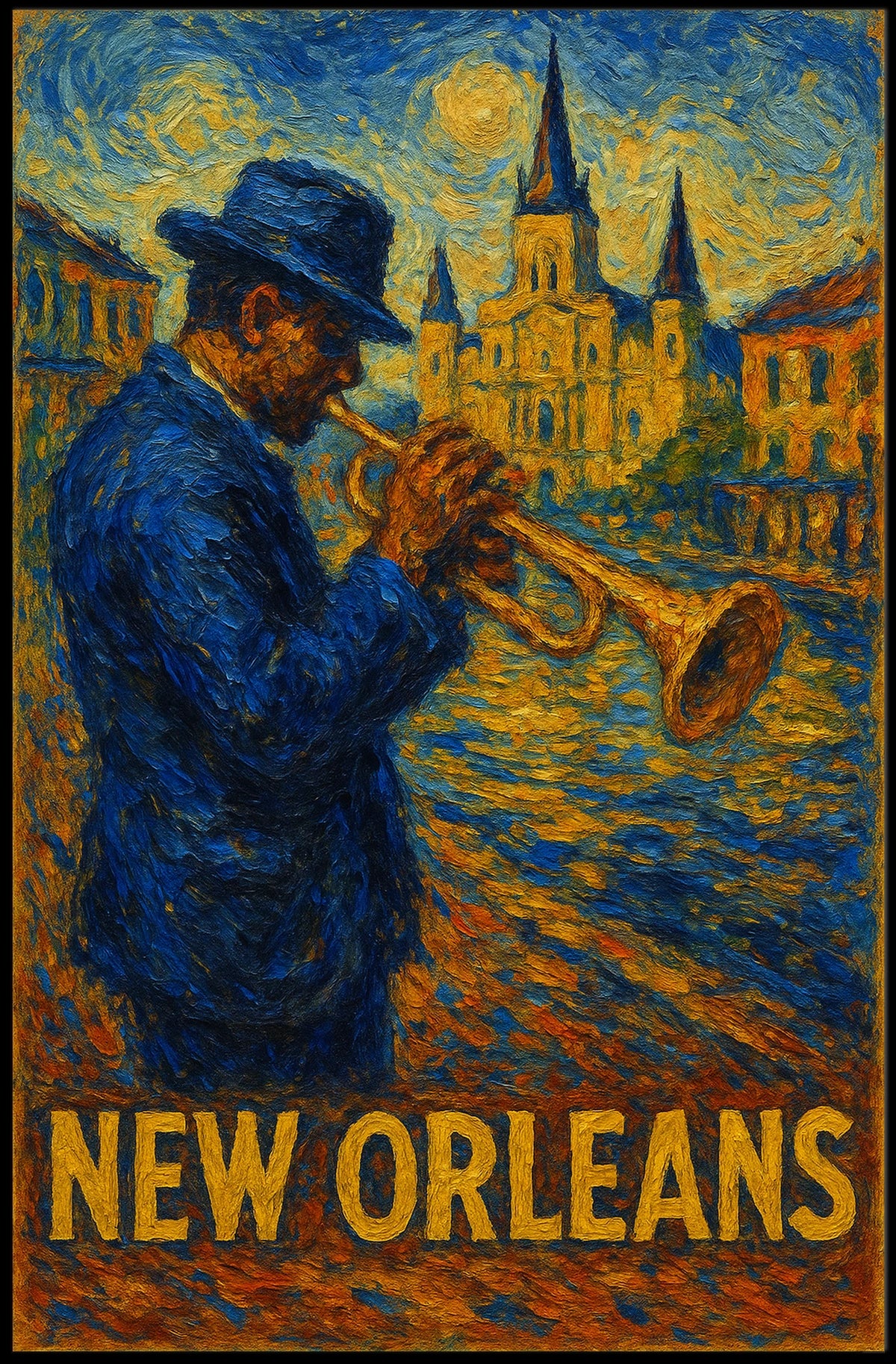 New Orleans Jazz Night Poster