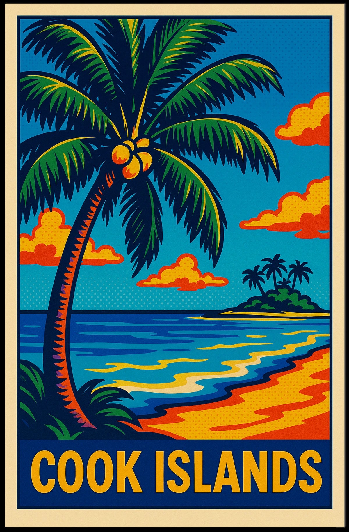 Tropical Paradise Cook Islands Poster