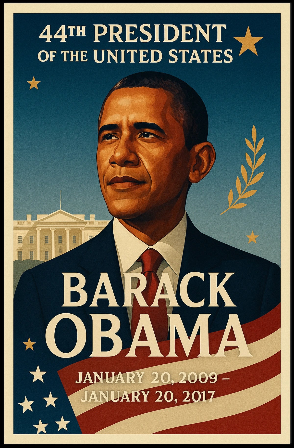 Obama Presidency Inspirational Leadership Historical or Presidential Poster