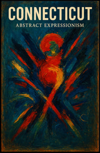 Connecticut Abstract Expressionism Poster PosterGoat