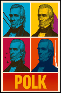 Warhol-Inspired Historical Portrait Pop Art Poster