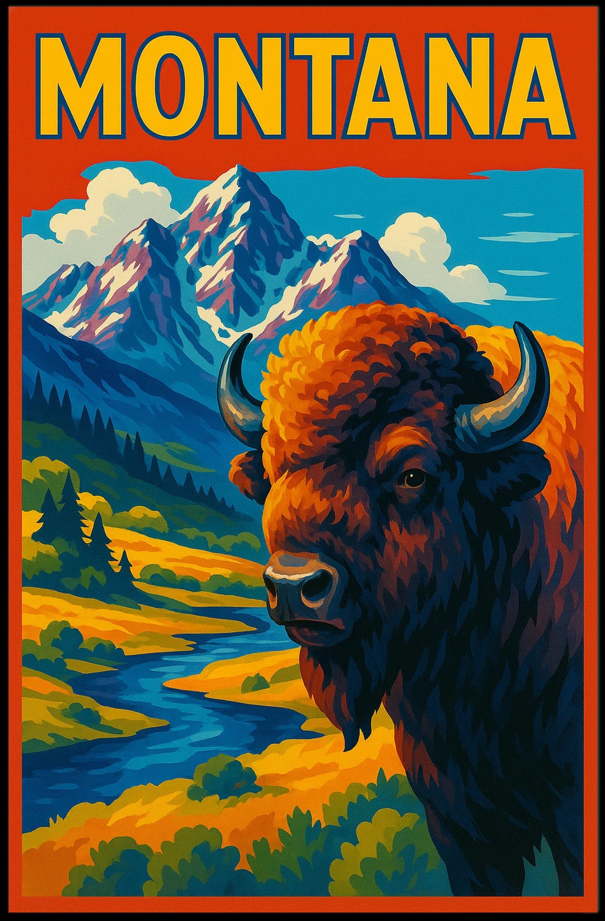 Montana Wilderness Poster