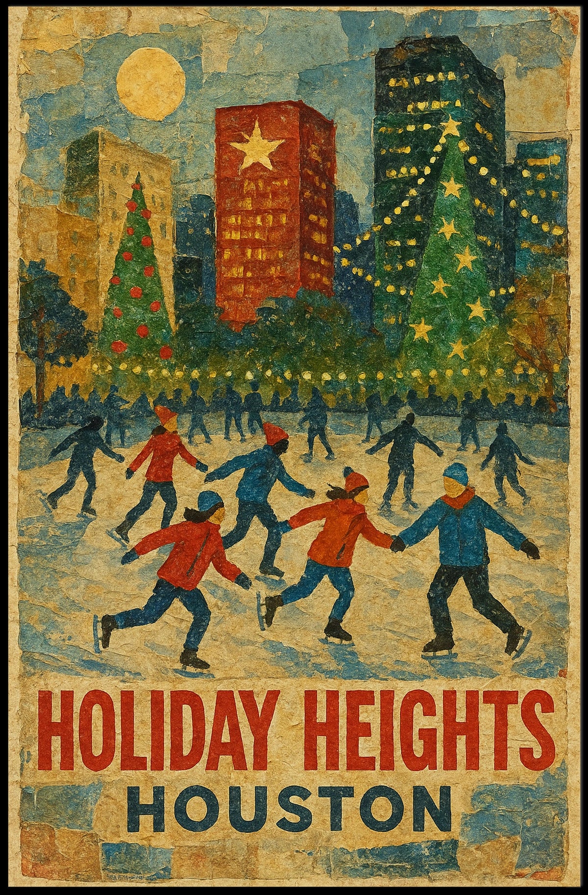 Holiday Heights In Houston Poster