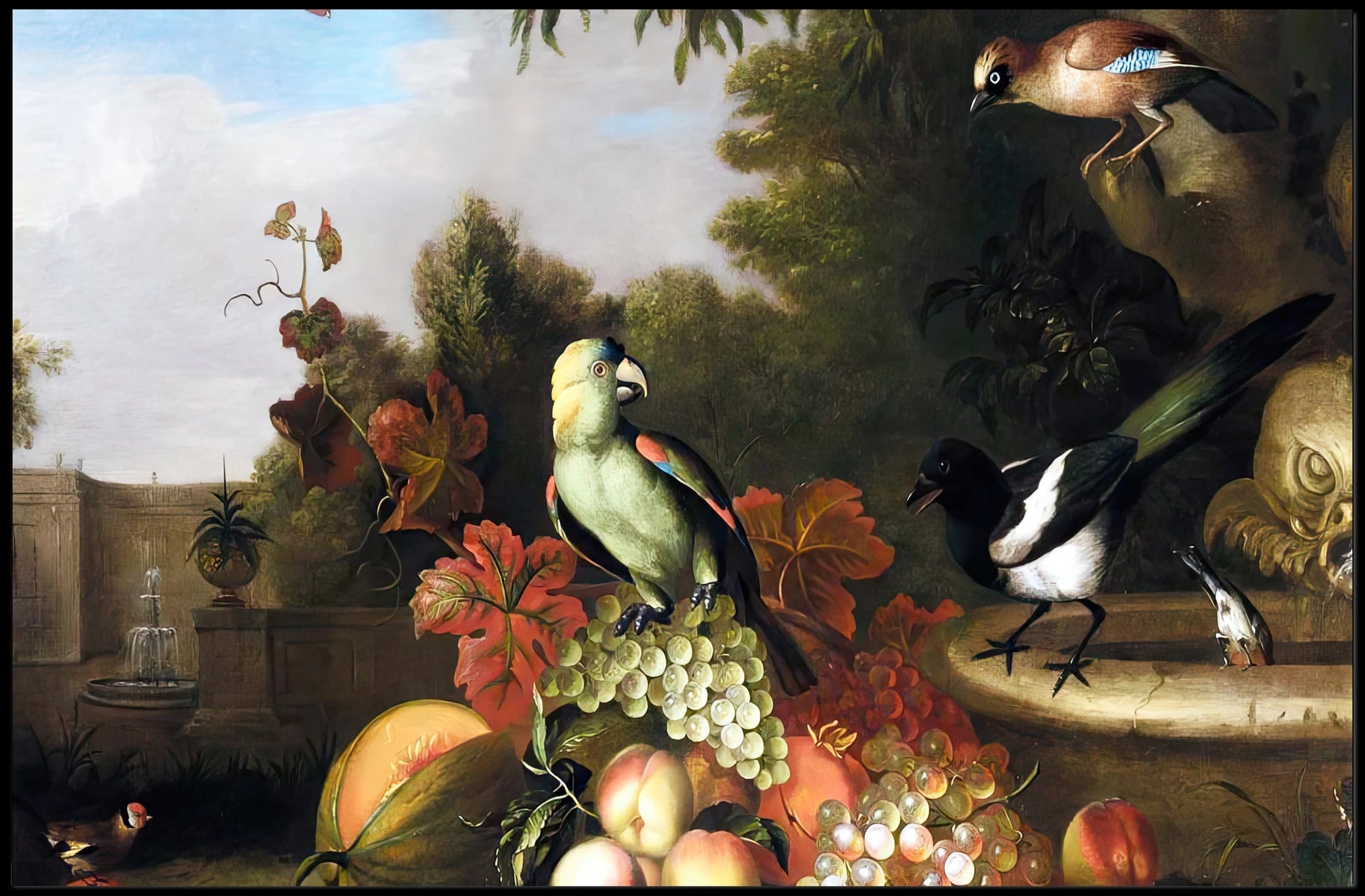 Exotic Garden Birds Art Print - Animal Poster