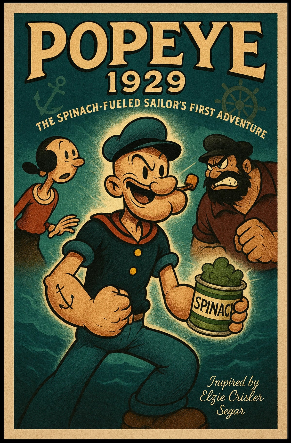 Popeye 1929 Art Poster POP-54
