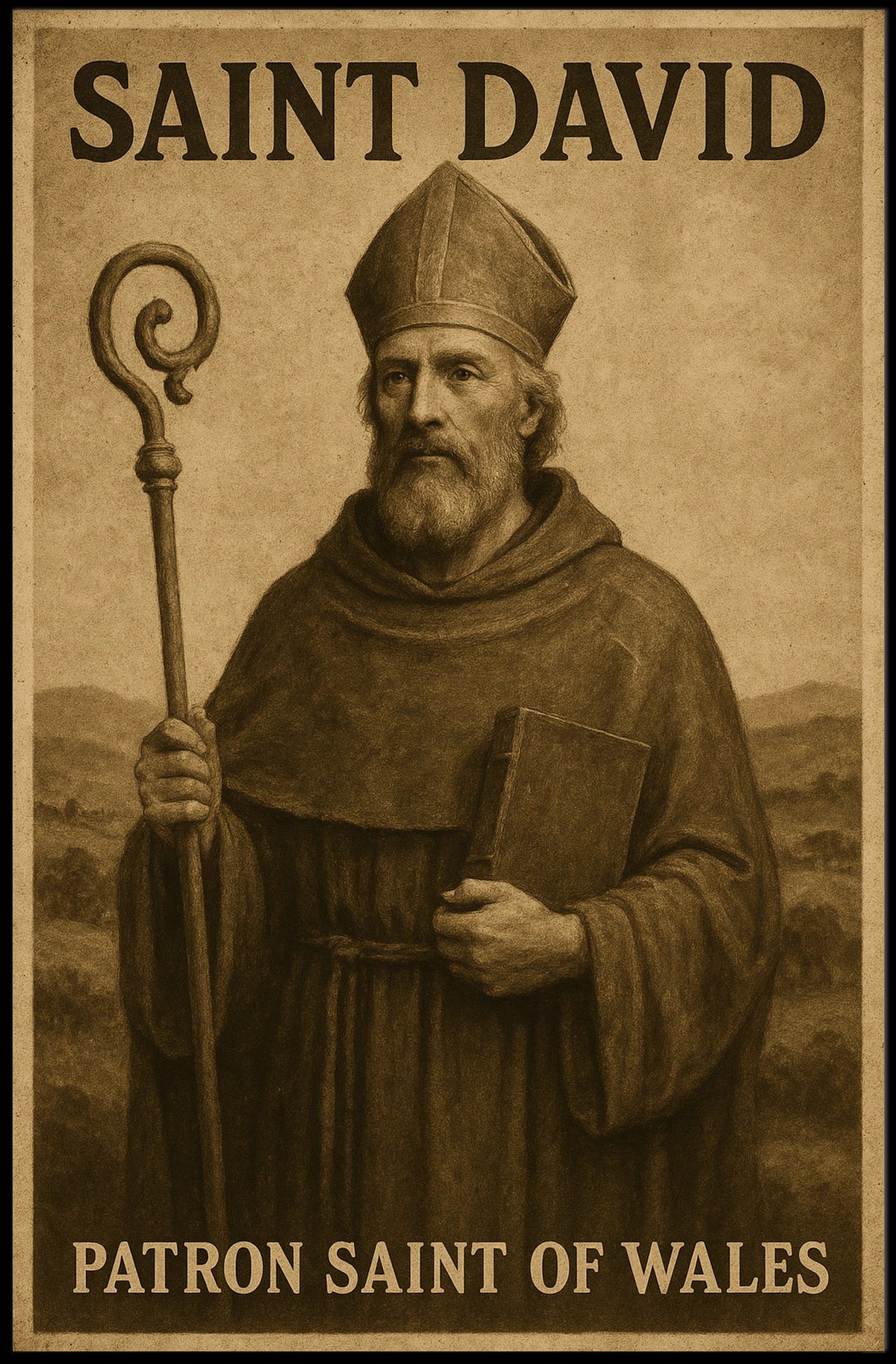 Saint David Patron Saint Of Wales Poster