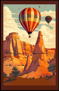 Scenic Balloon Journey Poster