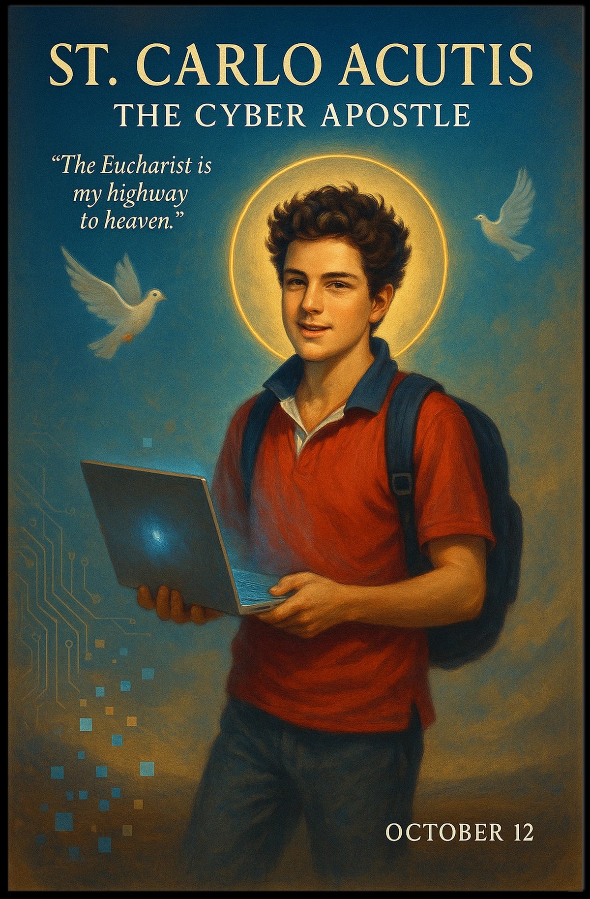 St. Carlo Acutis The Cyber Apostle Poster