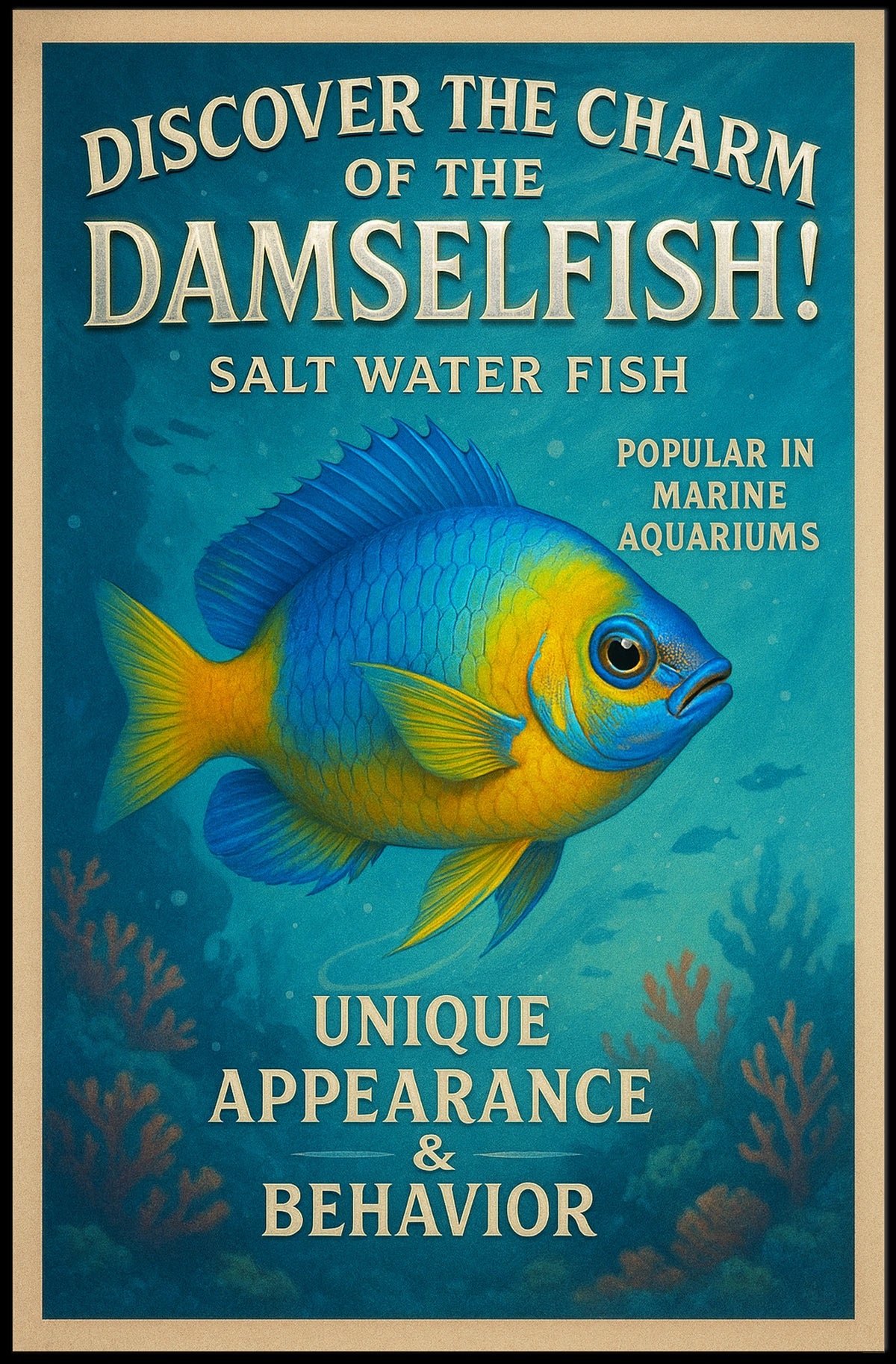 Discover the Charm of the Damselfish Poster