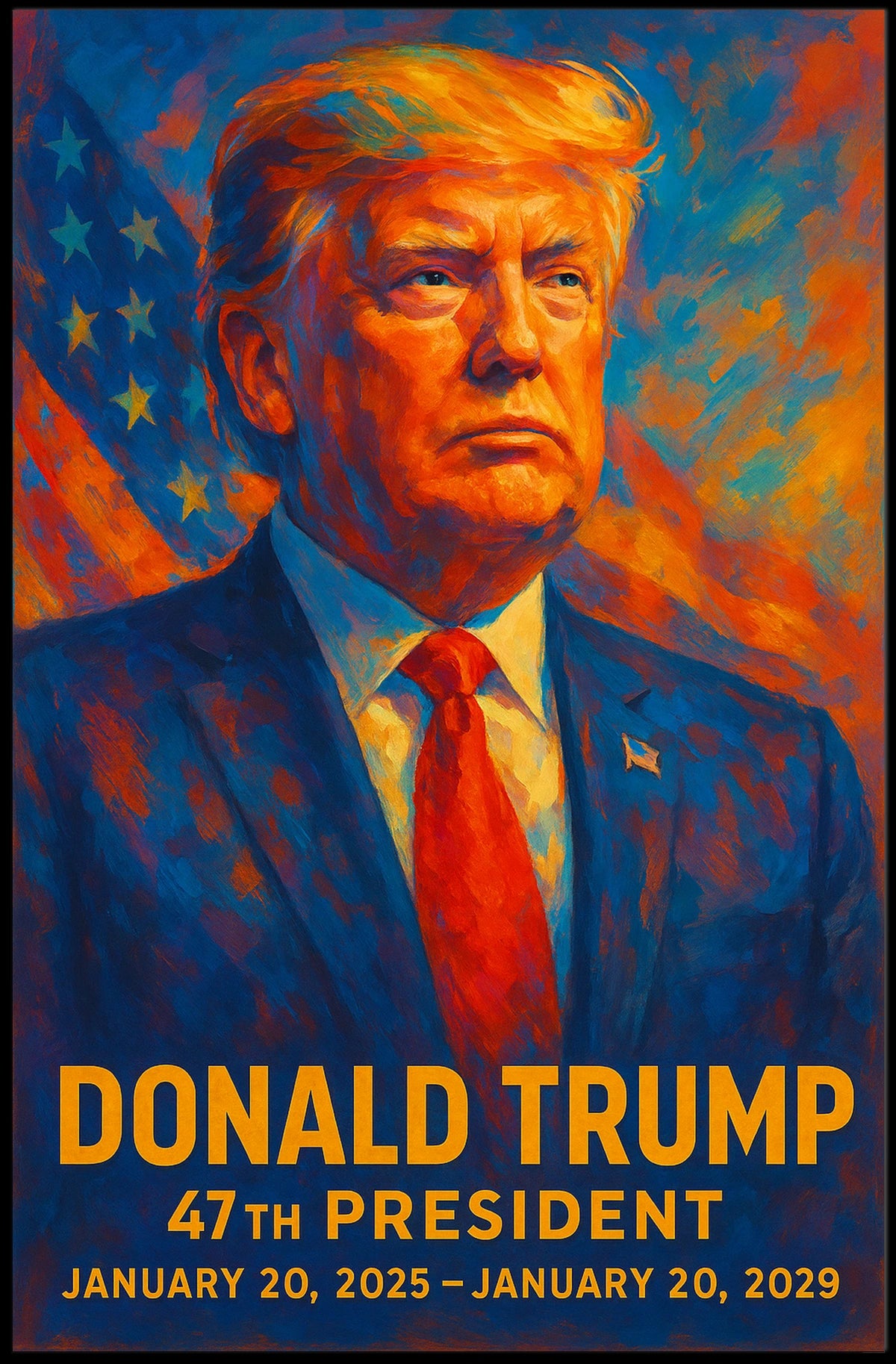 Donald Trump 47th President Poster
