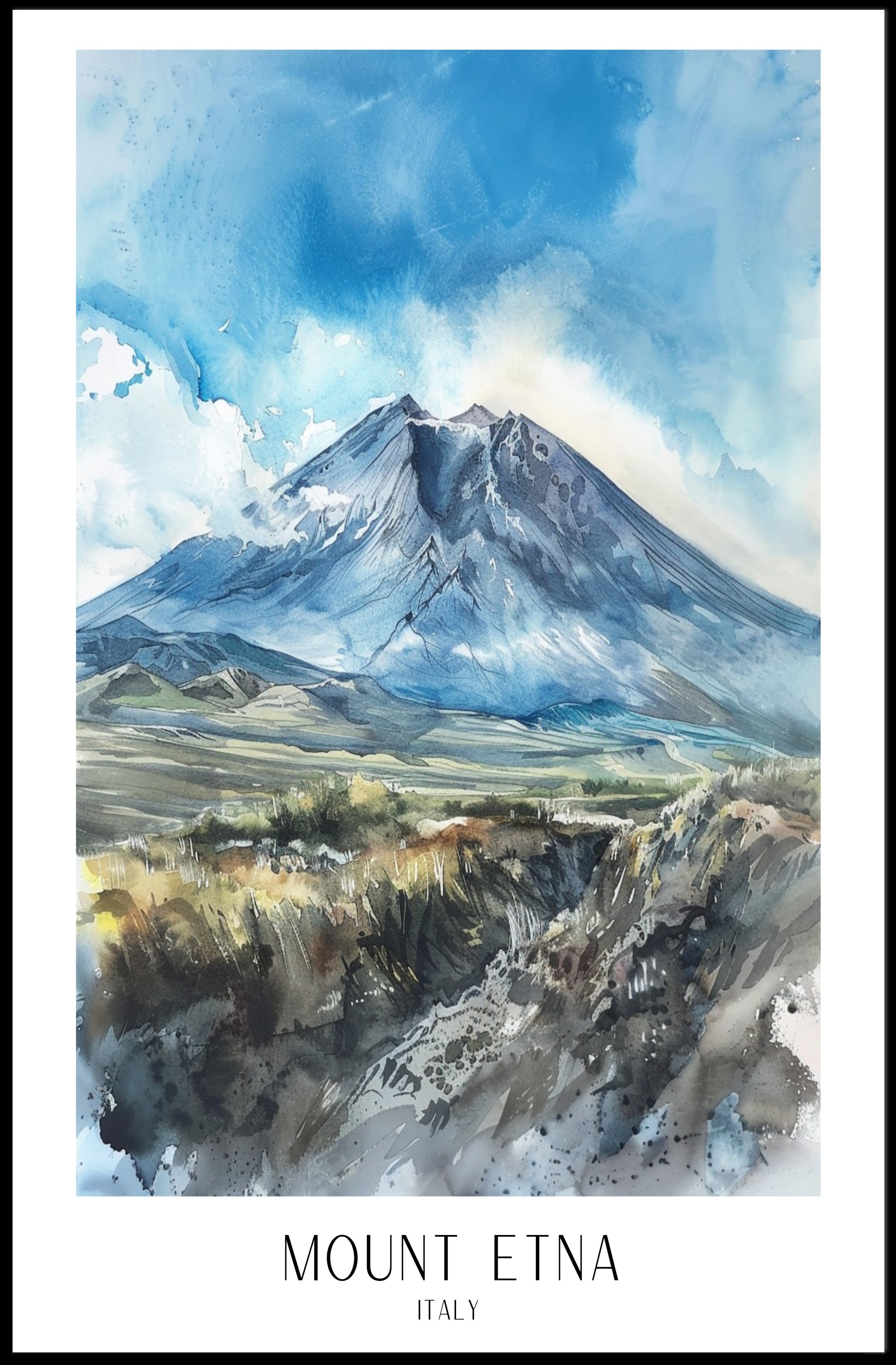 Mount Etna Poster PosterGoat