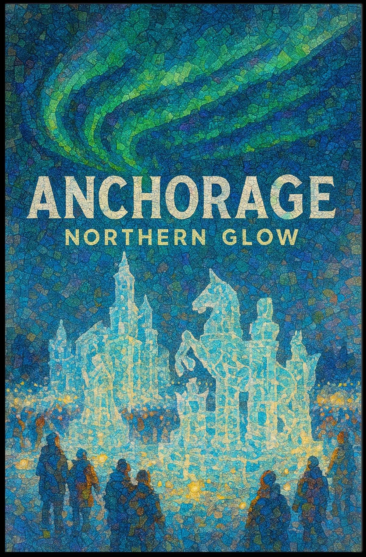 Anchorage Northern Glow Poster