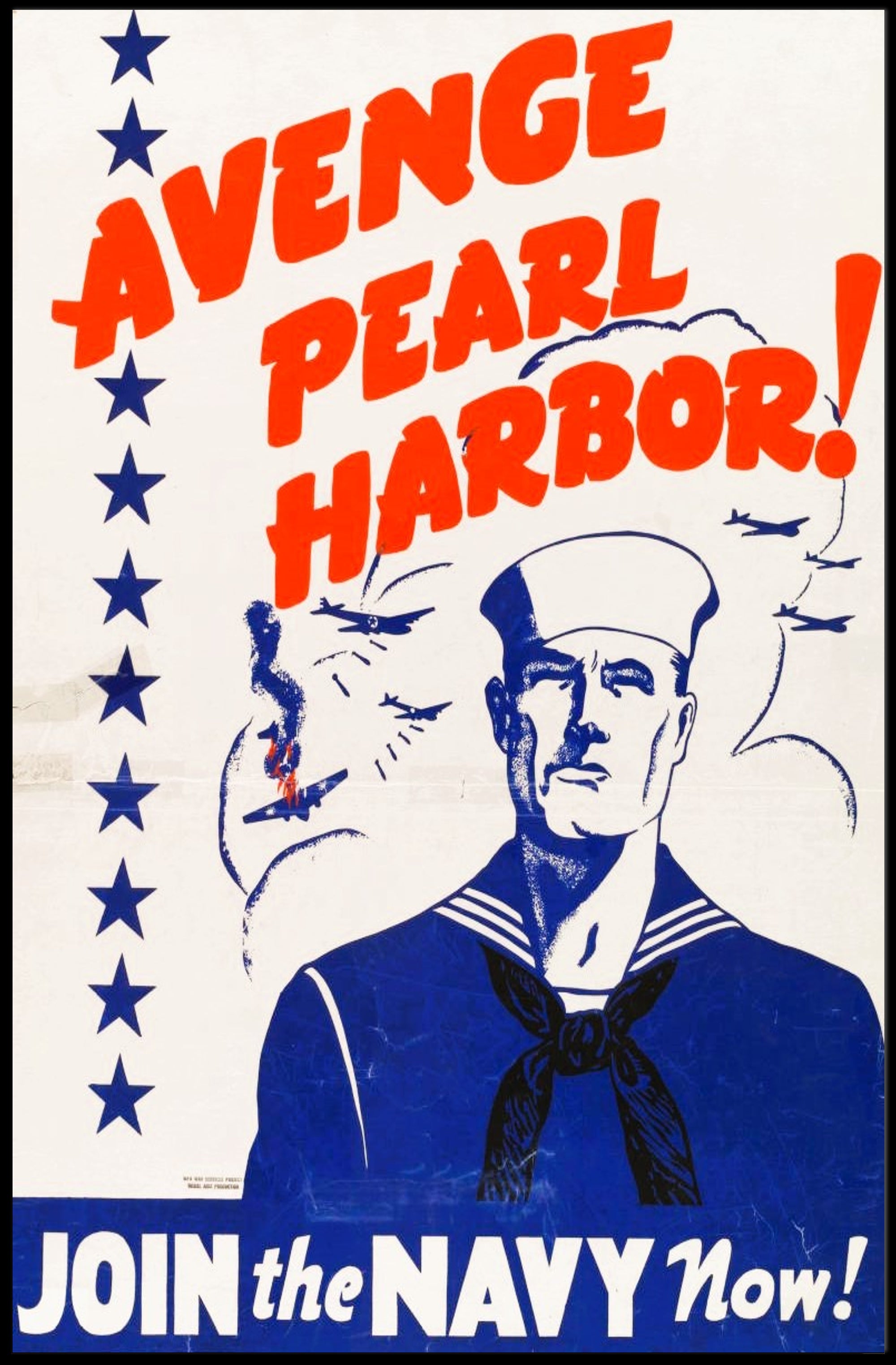 Avenge Pearl Harbor: Join the Navy Now! Poster PosterGoat