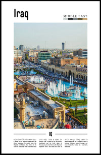 Iraq Urban Landscape Blend: Cultural or Heritage Poster PosterGoat