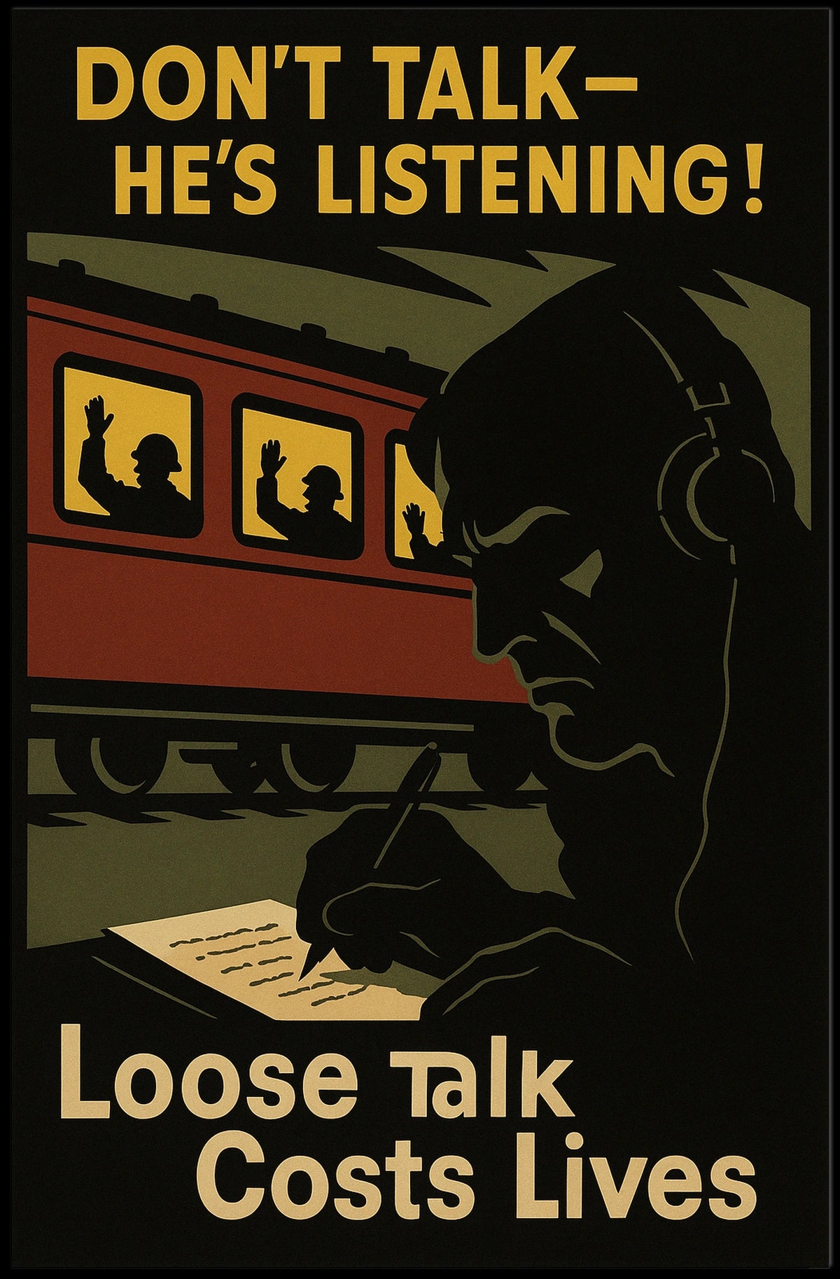 Loose Talk Costs Lives Poster