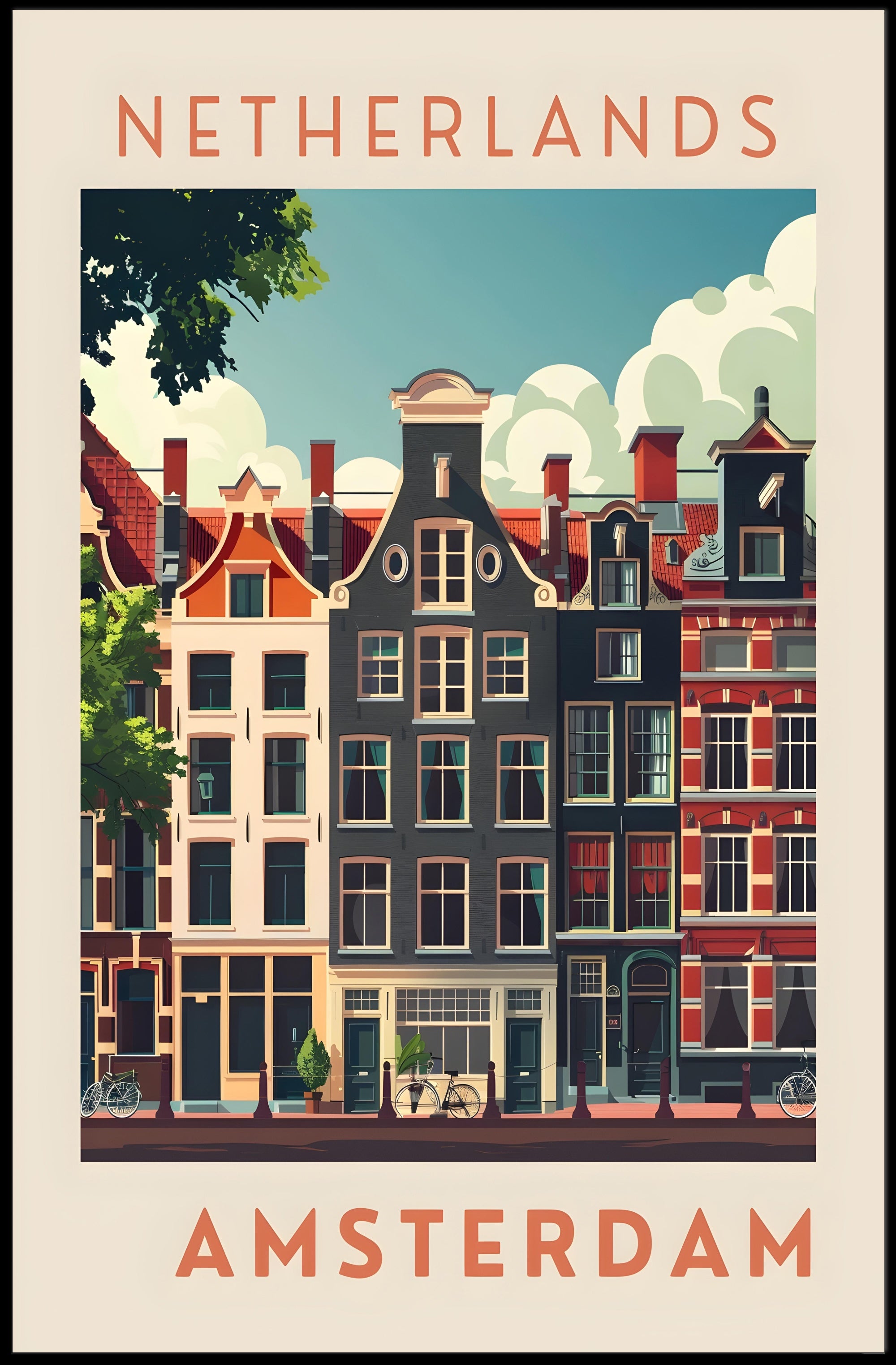 Amsterdam Architecture Poster