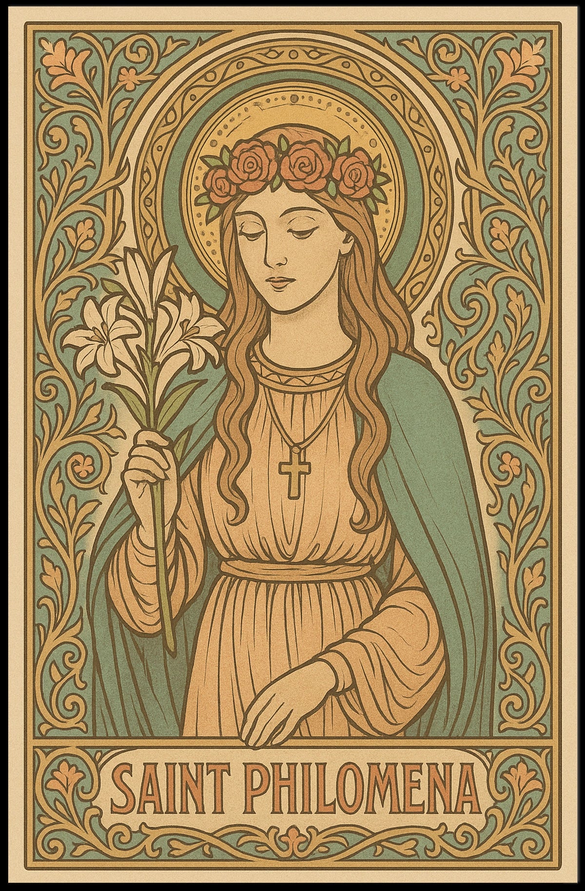 St. Philomena Sacred Poster
