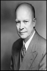 Formal Black and White Portrait – Dwight D. Eisenhower Poster