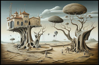 Surreal Fantastical Landscape Artistic Poster
