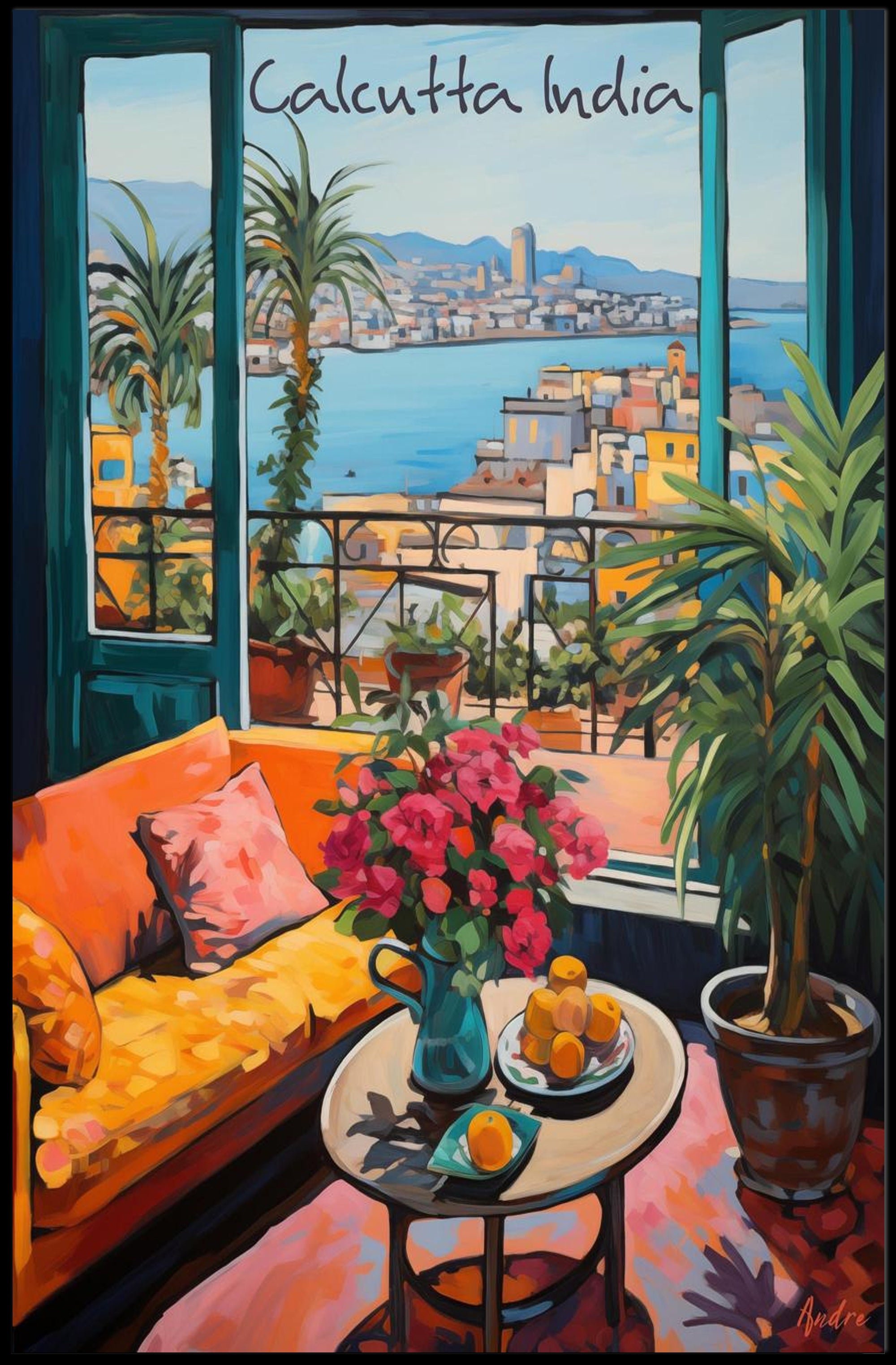 Vibrant View of Calcutta Poster