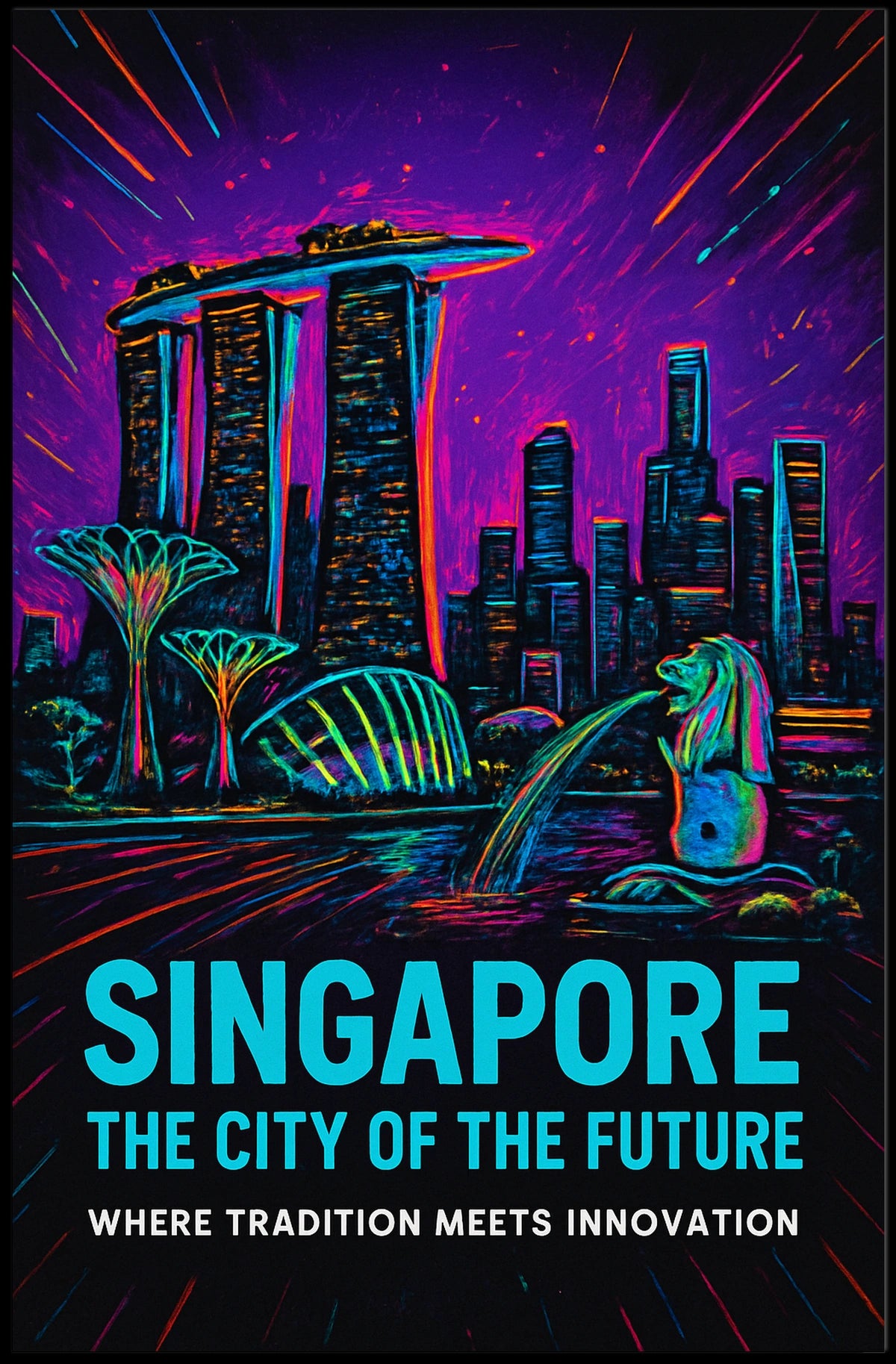 Singapore The City of the Future Poster
