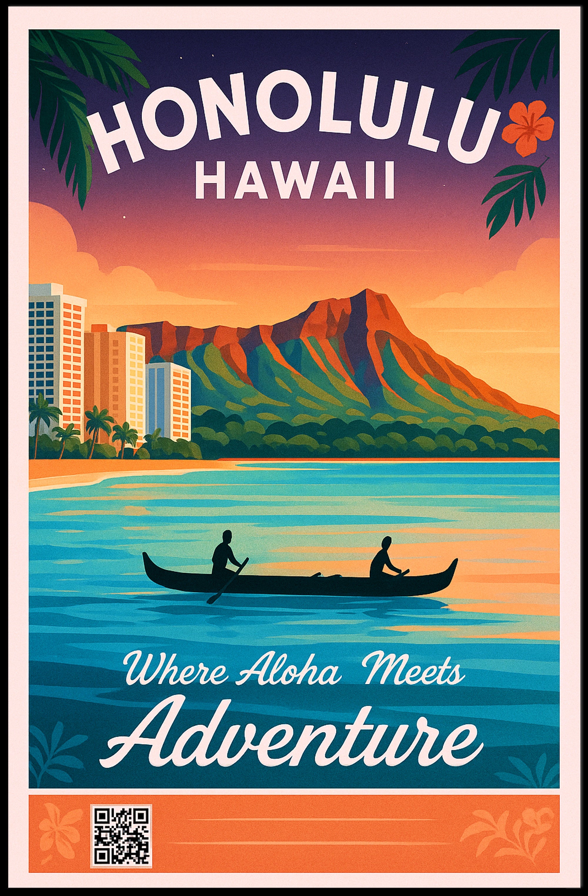 Honolulu Adventure Poster PosterGoat