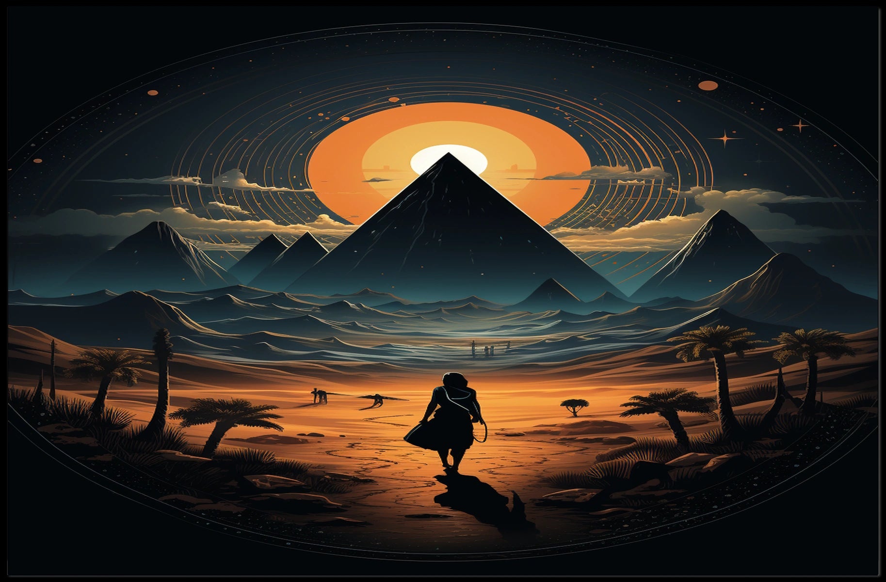 Journey Through The Cosmic Desert Poster