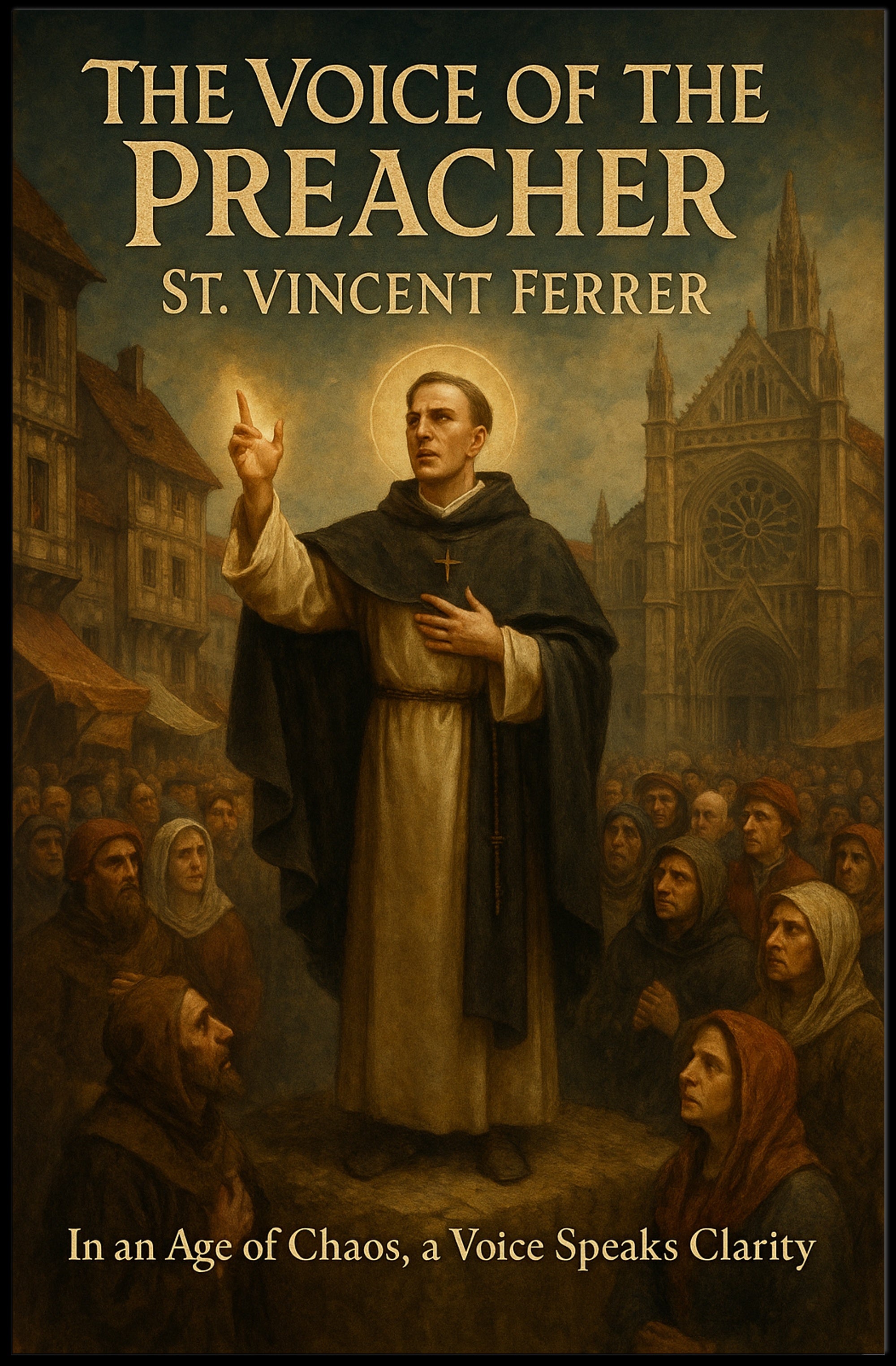 St. Vincent Ferrer in Medieval Town Cultural or Heritage Poster PosterGoat