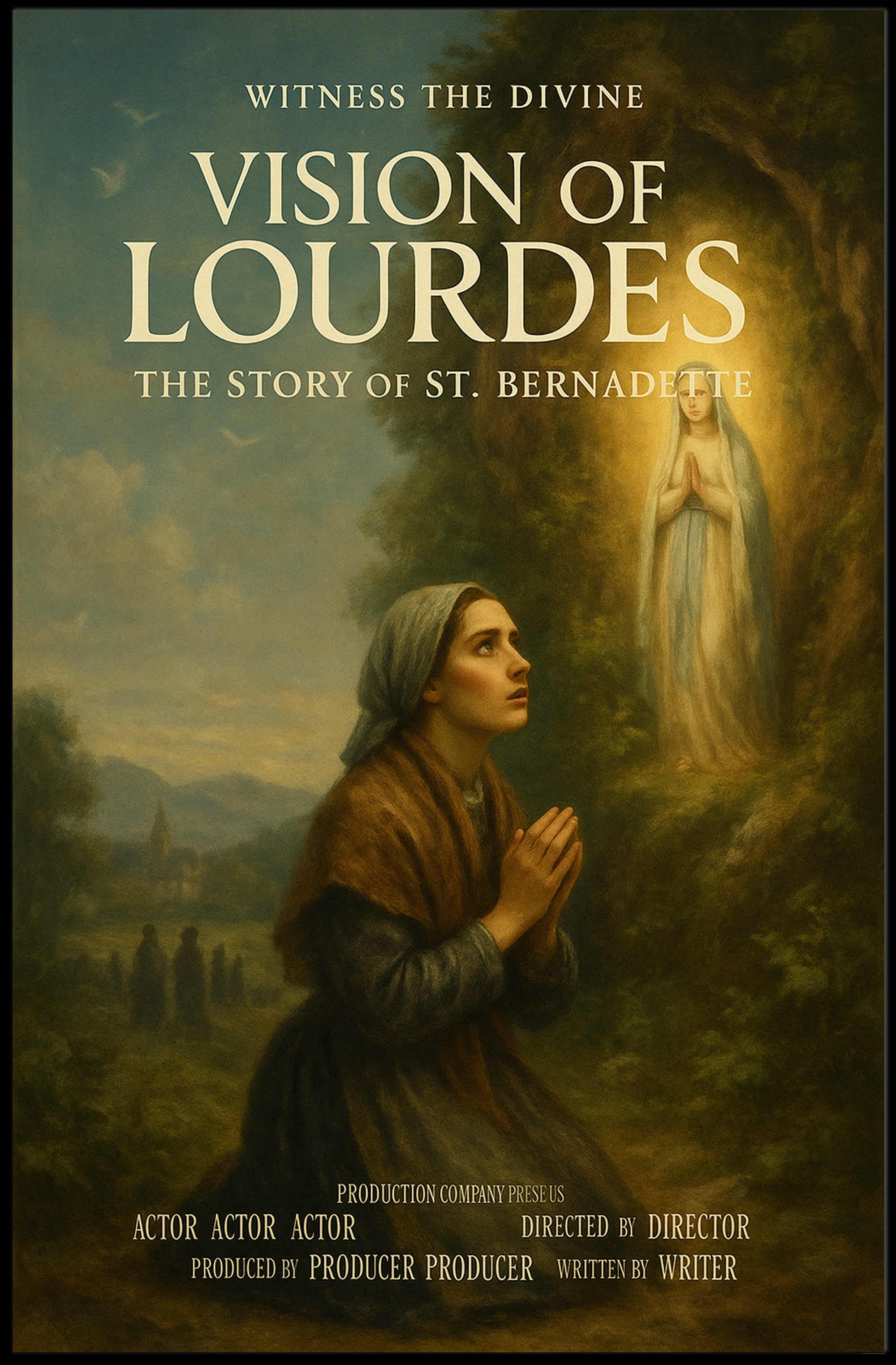 Vision of Lourdes Poster PosterGoat