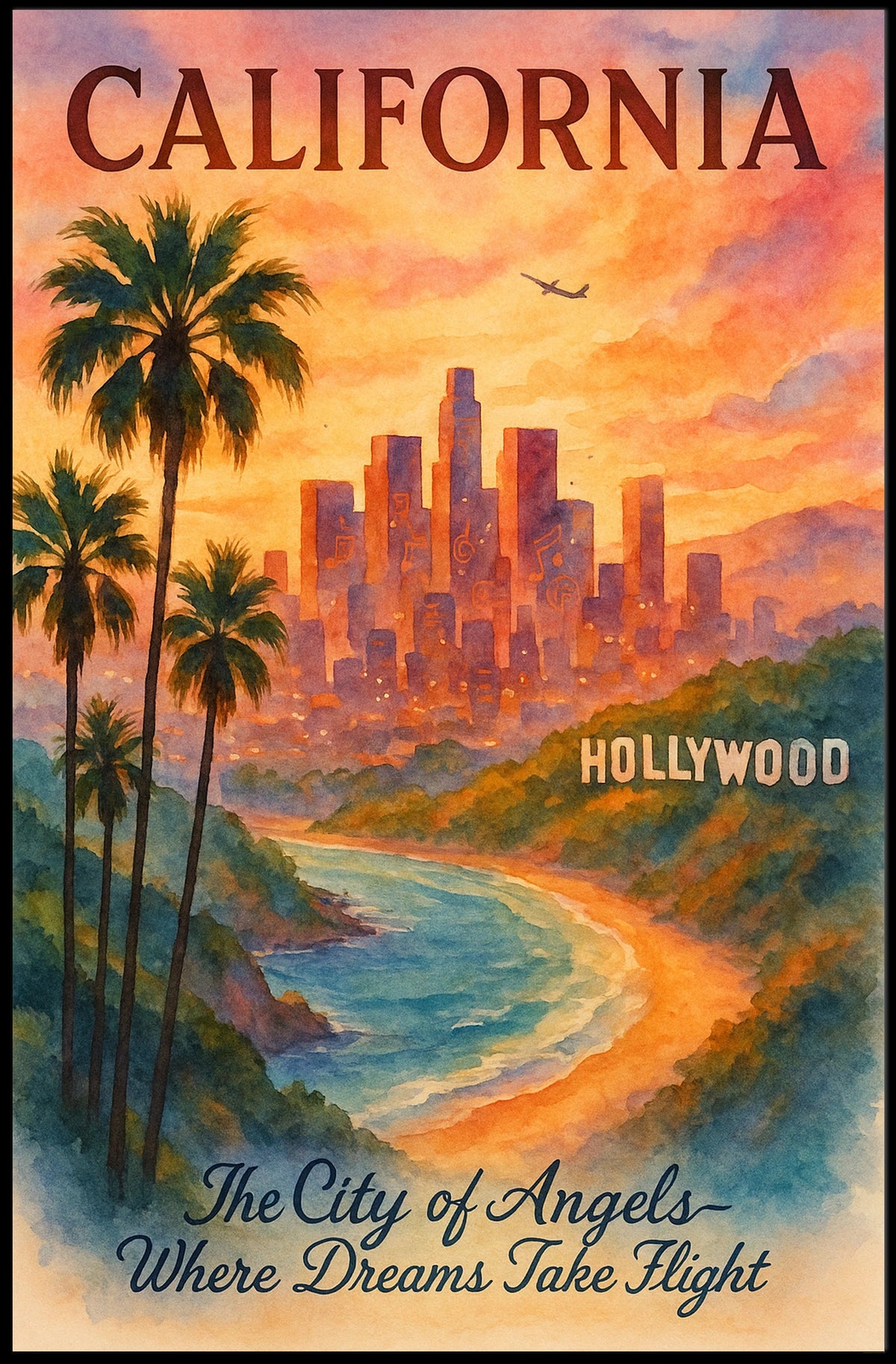 California Dreamscape Poster
