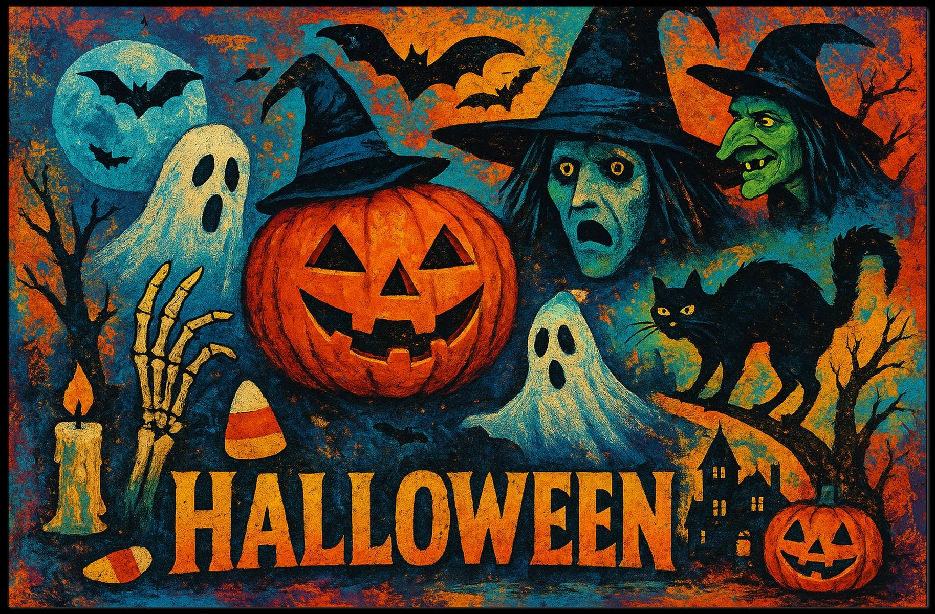Halloween Spooktacular Gothic Collector Poster