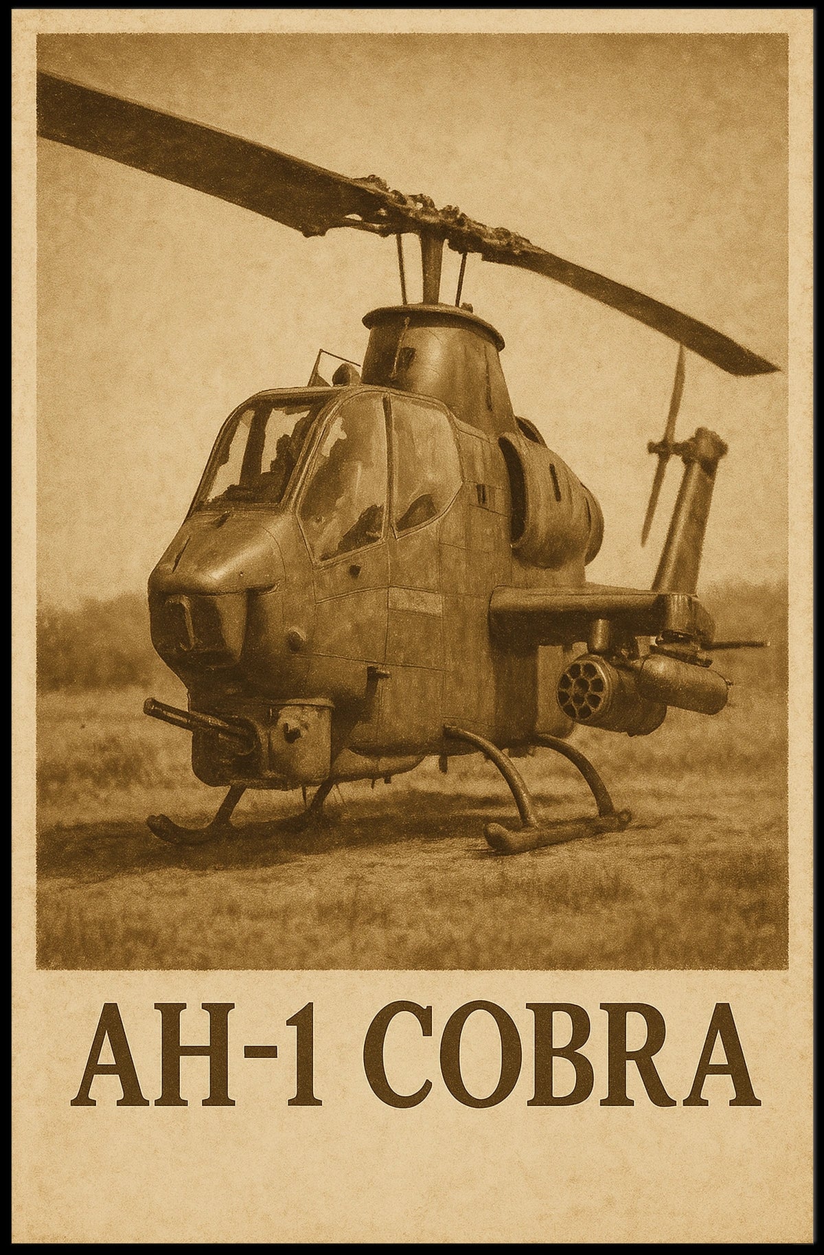 Ah-1 Cobra Helicopter Poster
