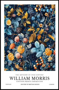 William Morris Cotton Prints Exhibition Poster