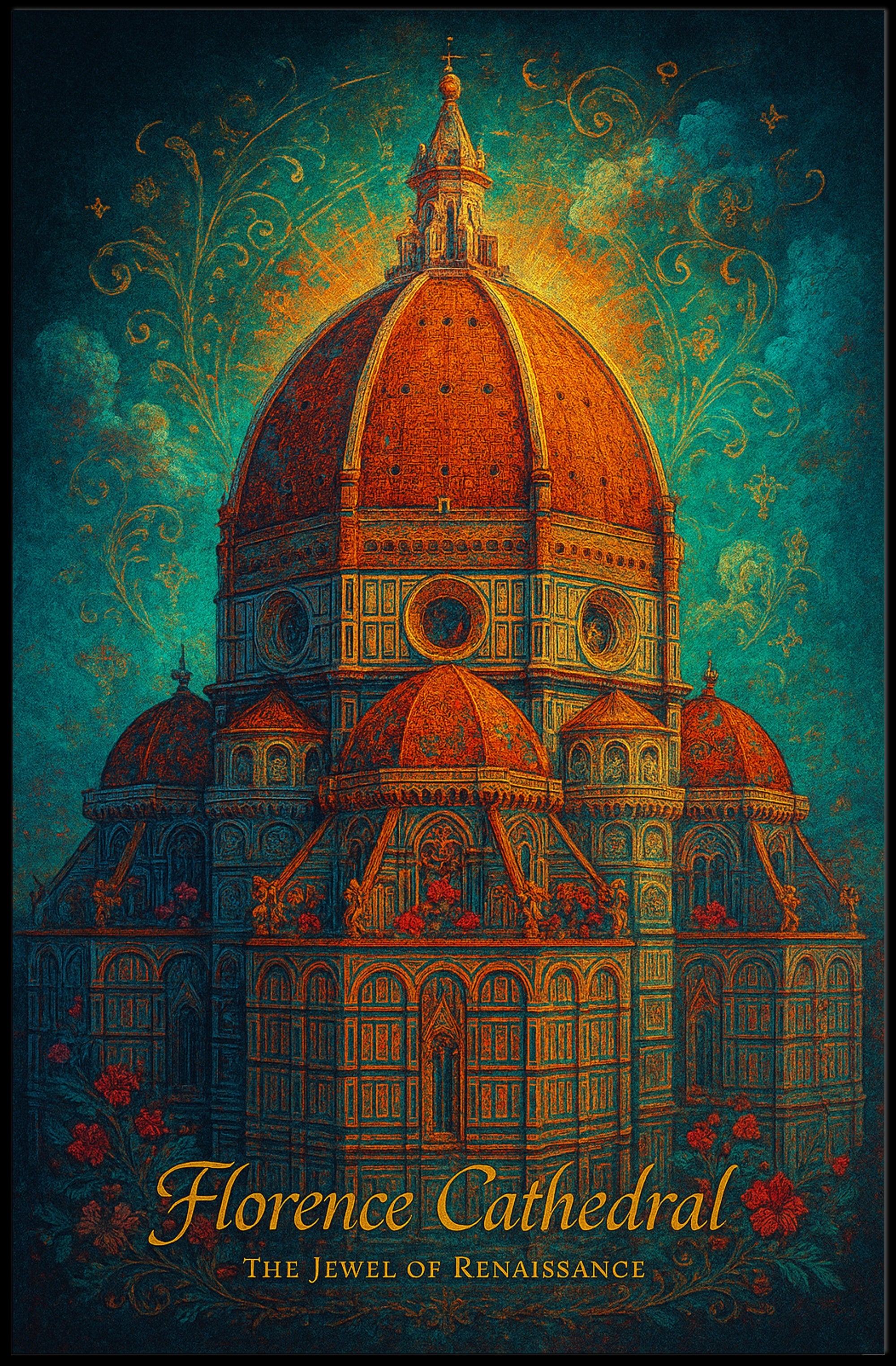 Florence Cathedral Renaissance Art Masterpiece Cultural or Heritage Poster